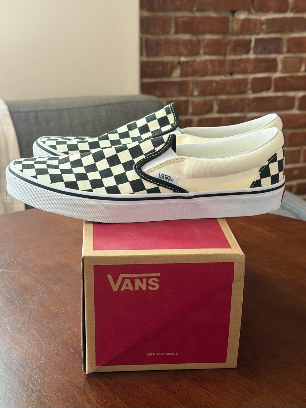 Vans Classic Slip-on Black & White Checkerboard - Picture 2 of 6